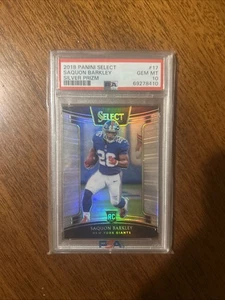Saquon Barkley Silver Prizm Select RC #17 2018 PSA 10 gemas - Imagen 1 de 2