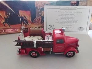 MATCHBOX / MOY  - 1939 BEDFORD PUMP & HOSE TRUCK- 1/43 SCALE MODEL CAR  YFE17 - Picture 1 of 4
