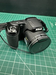 Nikon Coolpix L340 20.2MP Digital Camera 28x Zoom Black Tested.         G - Picture 1 of 11