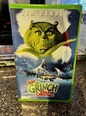 How the Grinch Stole Christmas, Jim Carey, VHS rated PG. - Image 1 of 4