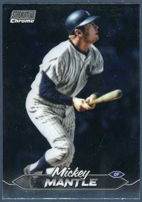 MICKEY MANTLE 2024 Topps Stadium Club #136 NY Yankees Chrome Parallel - Image 1 of 2