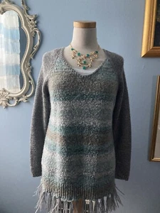 Coldwater Creek Waterfalls Spring Sweater Size Medium - Picture 1 of 8