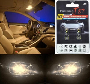 Canbus Error LED Light 194 Warm White Two Bulbs Interior Map Replacement Lamp - Picture 1 of 12