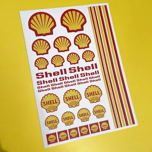 10th scale RC SHELL vintage classc race rally Stickers Decals - Picture 1 of 1