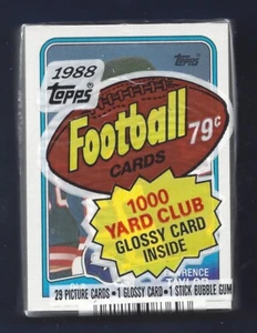 1988 TOPPS FOOTBALL CELLO PACK LAWRENCE TAYLOR ON TOP MINT - Picture 1 of 2