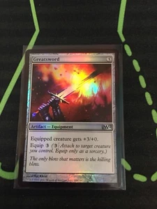 MTG Magic The Gathering Greatsword Foil M12 Artifact Equipment Commander - Picture 1 of 1