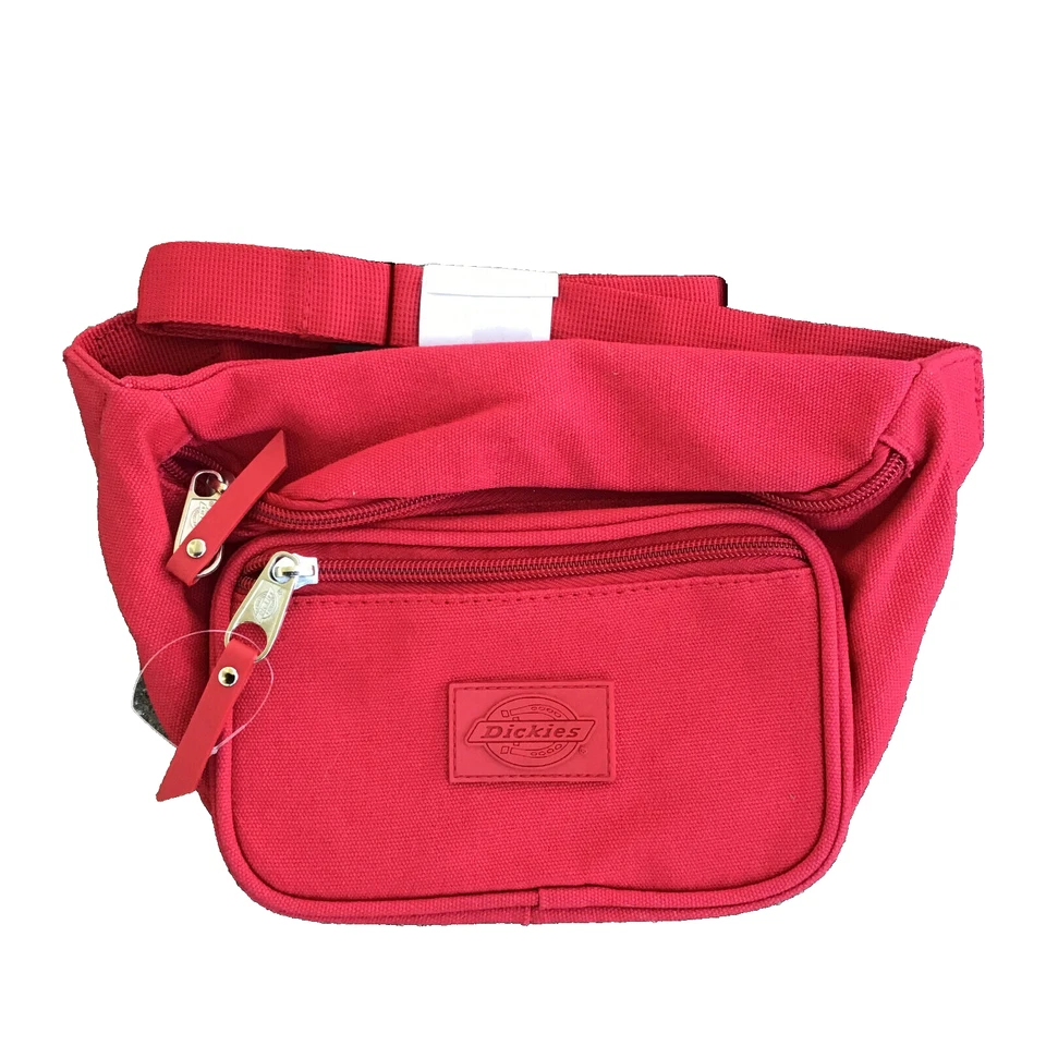 Riñonera Dickies Doble Cremallera Cadera Bolso Rojo Foto 1 de 4