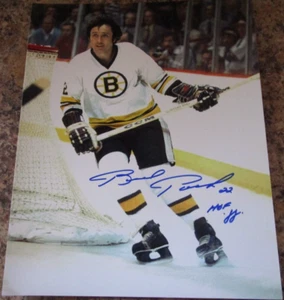 BRAD PARK SIGNED 8x10 GLOSSY PHOTO BOSTON BRUINS HOF INSCRIPTION COA - Picture 1 of 2