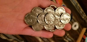 Buffalo Nickel Coins Vintage Belt Buckle - Picture 1 of 2