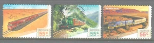 Australia 2010 Great Railway Journeys Used lot 3 booklet stamps - Picture 1 of 1