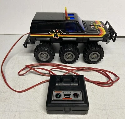 Vintage Wired Remote Control Black Hawk Chevy 6 Wheel Drive Bog Truck WORKING!! - Image 1 of 4