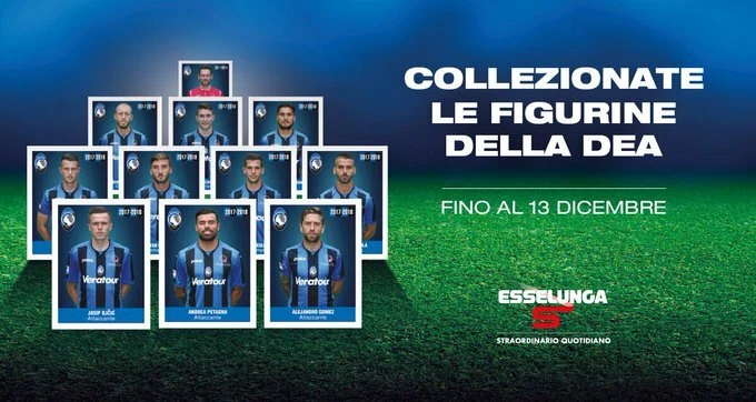 ATALANTA 2017-2018 STICKERS FIGURINE ESSELUNGA - A SCELTA - Immagine 1 di 1