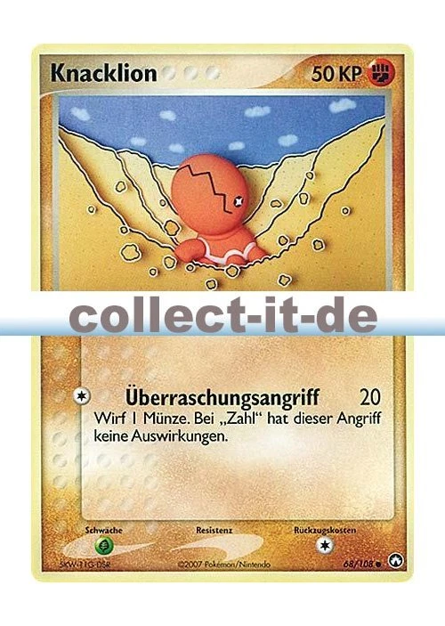 Pokemon EX Power Keepers 68/108 - Knacklion Deutsch - Bild 1 von 1
