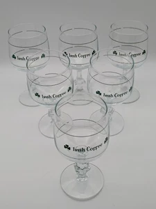 Irish Coffee Gläser Kleeblatt Irland 6 X 6 Stück Glas Edel Irishcoffee Neuwertig - Bild 1 von 7