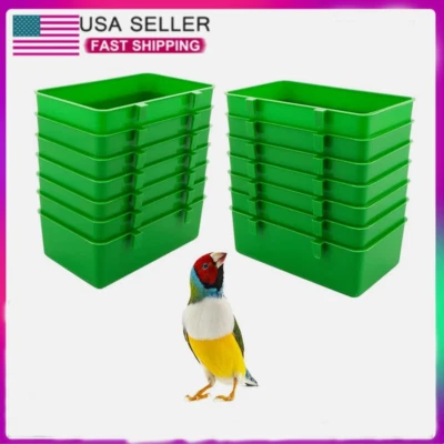 14pcs Hanging Hummingbird Feeder Bird Bath Bowl  Easy To Clean-Green - Image 1 of 4