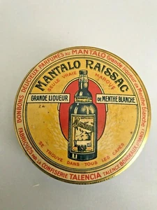 Mantalo francés Raissac 1920 gráfico caramelo estaño talento burdeos francia - Imagen 1 de 2