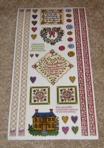 PSX Designs Sticker Sheet ~ Heritage Quilting Be.....Quotes, Words, Borders - Picture 1 of 2