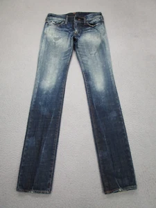 PRPS Jeans Womens 27 Blue Grunge Slim Japan Japanese Denim Low-Rise - Picture 1 of 20