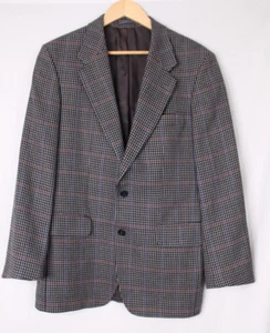 Magee Geneva T2 Wool 2 Btn Check Blazer Anzug Jacke Wolle Sport Mantel 44R - Bild 1 von 21