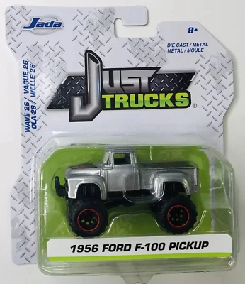 JADA JUST TRUCKS 1956 FORD F-100 PICKUP SILVER - New - Image 1 of 4