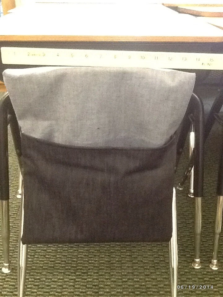 SACOS DE ASIENTO ORIGINALES, BOLSILLOS PARA SILLAS material denim hecho a mano talla estándar 14 pulgadas Foto 1 de 3