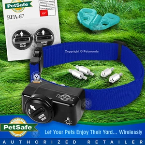 PetSafe PIF-275-19 Wireless Fence Dog Collar Blue 3 RFA-67 batteries for PIF-300 - Picture 1 of 12