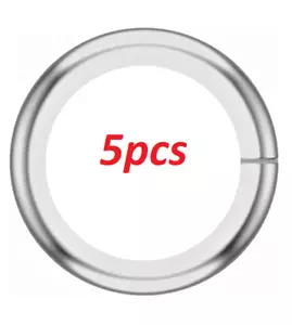 (5) FIVE 3.5mm OD 2.4mm ID TINY 14k White Gold 26ga CLOSED Jump Ring USA MADE - Bild 1 von 2