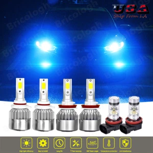 LED Headlight Kit High Low Beam & Fog Light Bulbs For Honda Civic 2016-2020 CR-V - Picture 1 of 12