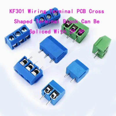 KF301 Wiring Terminal PCB Cross Shaped Terminal Block Can Be Spliced With 2P 3P - Image 1 of 4