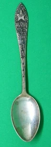 Cucchiaio souvenir argento sterling vintage Stato delle Hawaii primitivo hawaiano 50° - Foto 1 di 4