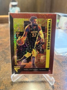 2020-21 Panini Flux Karl-Anthony Towns Red Choice PRIZM /49 FOTL Exclusive