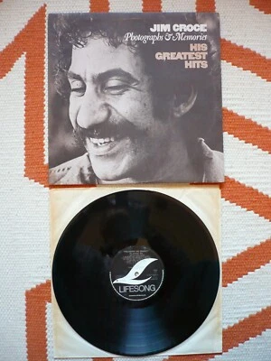 Jim Croce Photographs & Memories - His Greatest Hits Vinyl UK 1976 Lifesong LP - Image 1 of 4