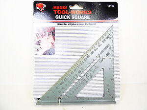 7 in Angle Finder Rafter Square Heavy Plastic Framing Roofing Hip Valley Squares