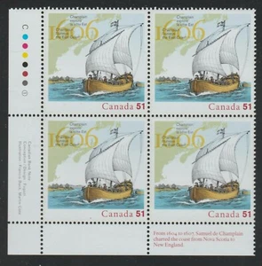 2006 Canada SC# 2155 LL Champlain Surveys East Coast - Plate Block M-NH # 3563c - Picture 1 of 1