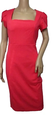 The Vanity Room Stretch Tulip Sleeve Square Neck Sheath Midi Dress Size XL NWT Foto 1 de 3