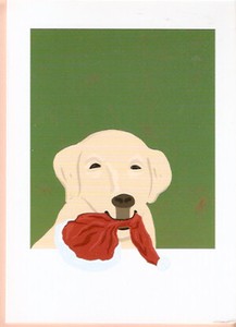 Yellow Lab Labrador Christmas Cards Box of 8 Made in USA^