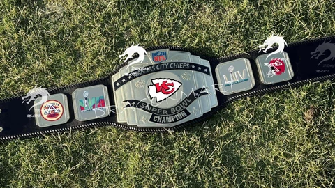 Kansas City Chiefs Championship Belt Super Bowl LIV/LVII 54/57 Football 4mm Bras Cover