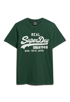 Superdry Camiseta Hombre Manga Corta Cuello Redondo Clásico VL Gráfico Camiseta Verde Foto 1 de 4
