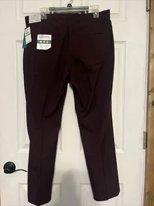 Perry Ellis Portfolio Luxus Performance Hose 34/29 Slim NEU weinrot UVP 85 $ - Bild 1 von 4