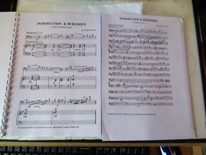 INTRODUCTION & BURLESQUE for Bass Trombone with Piano Accompaniment - Picture 1 of 3
