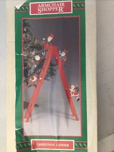 Vintage Armchair Shopper Christmas Ladder - Picture 1 of 7