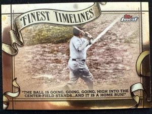 Topps Finest #FT-20 2025 Finest Timelines Babe Ruth - Imagen 1 de 2