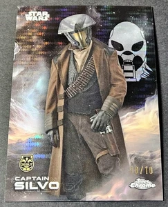 2025 Topps Chrome Star Wars Black /10 Pulsar Captain Silvo Debut Refractor #21 - Picture 1 of 2