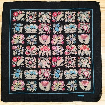 Givenchy Vintage Floral Seda Bufanda LG 34" Foto 1 de 4