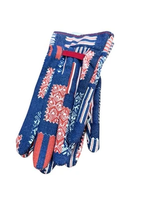 复古 70 年代 80 年代全新 Wells Lamont 棉园艺手套拼布被子 NOS — 第 1/4 张图片