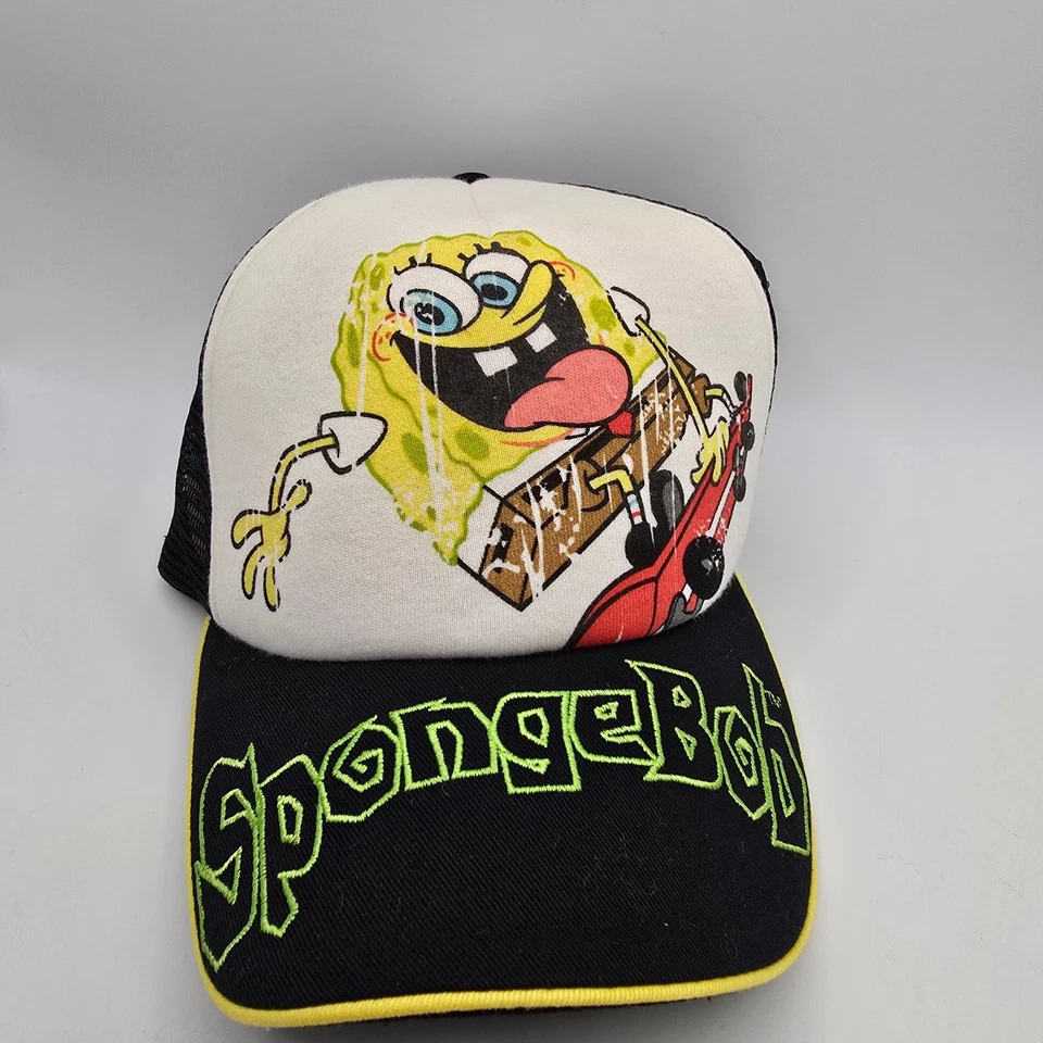 Sombrero Nickelodeon Bob Esponja Vintage Pantalones Cuadrados... 2005 Nuevo con Etiquetas Foto 1 de 4