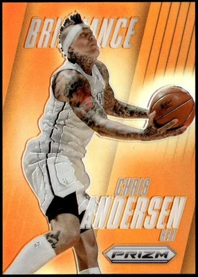 2013-14 Panini Prizm #21 Chris Andersen Brilliance Prizms naranja #/60 E1 Foto 1 de 2