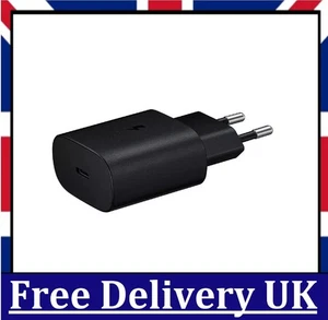Genuine Samsung S23 S22 S21 S10 S20 Note 10 25W Super Fast EU Charger - IR - Picture 1 of 7
