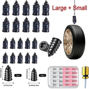 20-60pcs Tire Repair Rubber Nail Screw Tire Plugs Quick Puncture for Car Tru - Picture 1 of 19