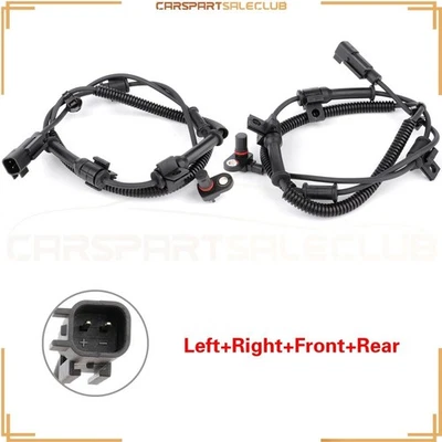 Pair 2 Front Rear RH & LH ABS Speed Sensor For Ford F-550 Super Duty - Image 1 of 4